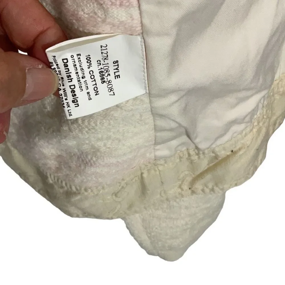 VTG Blue Willi’s Yellow Full Zip Floral Danish Design Collared Sweater Jacket Sm - Picture 7 of 9